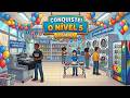 CONQUISTEI O NÍVEL 5 DA LAVANDERIA - LAUNDRY STORE SIMULATOR - EP.09