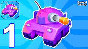 Tanks Merge: Battle - Gameplay Part 1 Levels 1-23 Tank War Idle Merge Battle (iOS, Android)