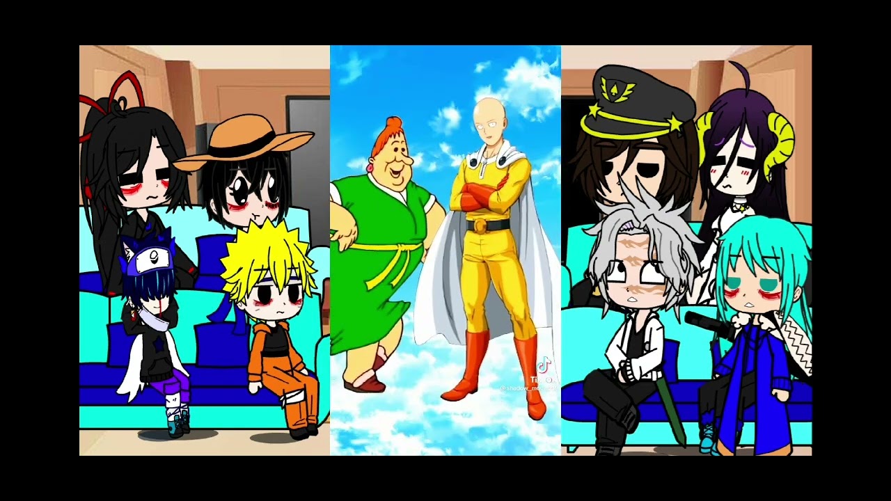 реакция аниме персонажей на тёть Зину