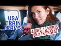 How to Survive 3 Nights in a SEAT on U.S. TRAINS, Solo | Amtrak California Zephyr