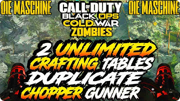 Cold War Zombie Glitches: Duplicate Chopper Gunner/2 Unlimited Crafting Tables Glitch - Die Maschine