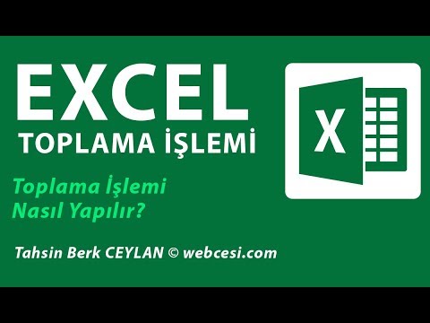 Video: Excel'de eksi toplamı nasıl yaparsınız?