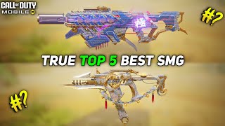 True Top 5 best SMG in Cod Mobile Season 2