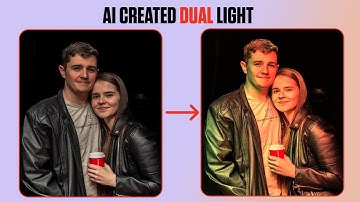 ONE CLICK! Dual Light Effect Using Free AI