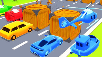 SHAPE SHIFTING 🚗🚔🚘 Gameplay All Levels Walkthrough iOS, Android New Game Update Mobile Game Max Pro