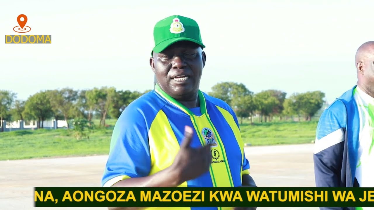 CP. CHACHA BINNA, AONGOZA MAZOEZI KWA WATUMISHI WA JESHI LA MAGEREZA, MAKAO MAKUU DODOMA