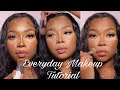 Everyday Baddie Makeup Tutorial + Get to know me | Rhiathesaint