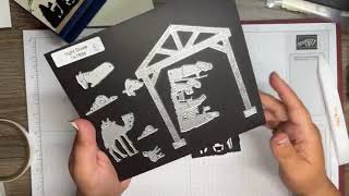 Stampin' Up Night Divine Stars At Night Merry Christmas Faux Side Step Card Video by Tarabeth Stamps