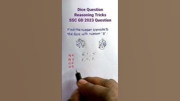 Dice | Dice Reasoning for SSC CGL GD CHSL Exams|