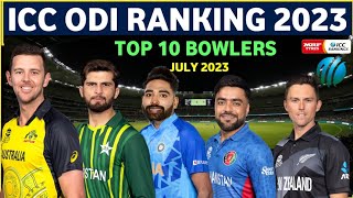 Top 10 Odi Bowlers Latest ICC Ranking July 2023 | ICC Odi Bowlers Ranking | Cricket With Mz