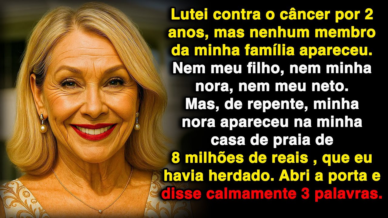 Lutei contra o câncer por 2 anos. Nenhum membro da família apareceu, nem meu filho.