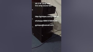 V8 line array sound test @GYAUDIO