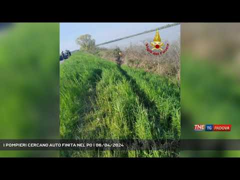 I POMPIERI CERCANO AUTO FINITA NEL PO | 06/04/2024