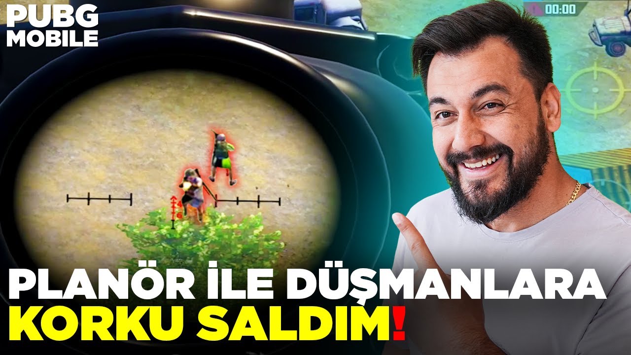 PLANÖR İLE DÜŞMANLARA KORKU SALDIM / PUBG MOBILE ONEMAN SQUAD