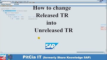 SAP Basis - How to change SAP Transport request (TR) from Released to Modifiable Status English