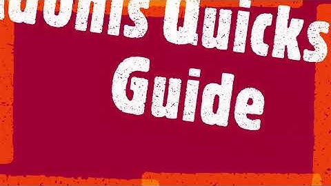 Adonis Quickstart Guide (From its creator)