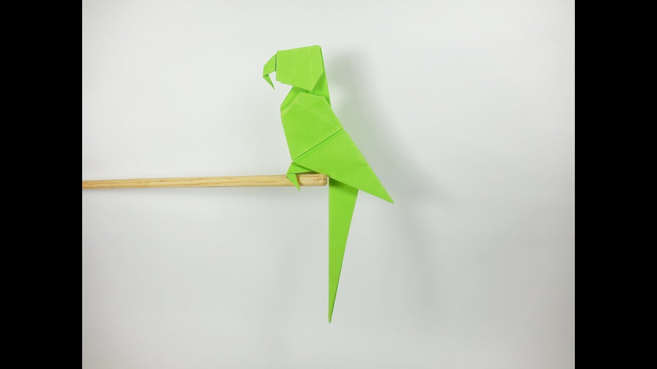 Origami Parrot Tutorial ( Cotorro Origami) - YouTube