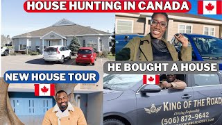 He bought a brand New House in Canada 🇨🇦 | Full House Tour | House Hunting in New Brunswick Canada