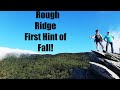 Rough Ridge Lookout in the Blue Ridge Parkway/First hint of fall colors for 2020