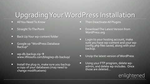 How to Upgrade To The Latest Version of WordPress