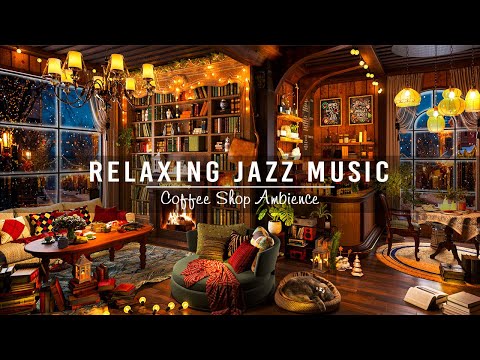 Relaxing Jazz Instrumental Music to Study,Work,Focus in Cozy Coffee Shop Ambience ☕ Warm Jazz Music