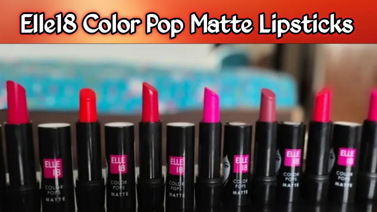 Elle18 Color pops matte lipstick review ll Rs 75 only l perfect for teenagers & bride l Aditi's Mom