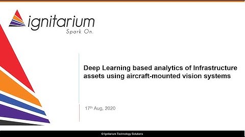 Webinar: Deep Learning based Vision Analytics for Smart Infrastructure
