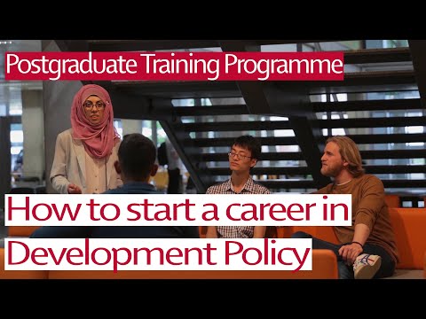 Check our Postgraduate Training Programme for Development Cooperation (long version)