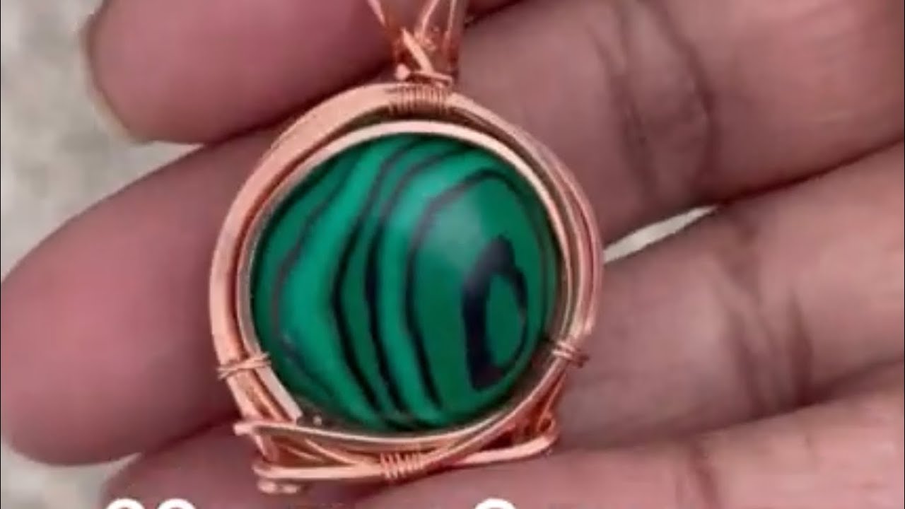 Simple Wire Wrap Gemstone Pendant Tutorial YouTube