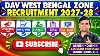 DAV RECRUITMENT SESSION 2027-28 || WEST BENGAL ZONE RECRUITMENT 
