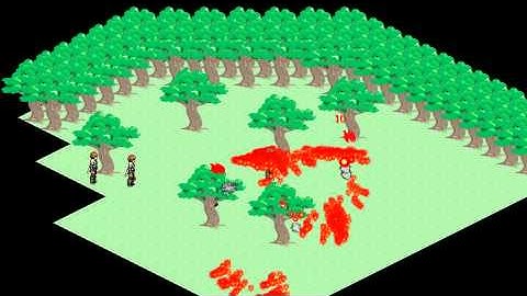 Fire balls isometric world