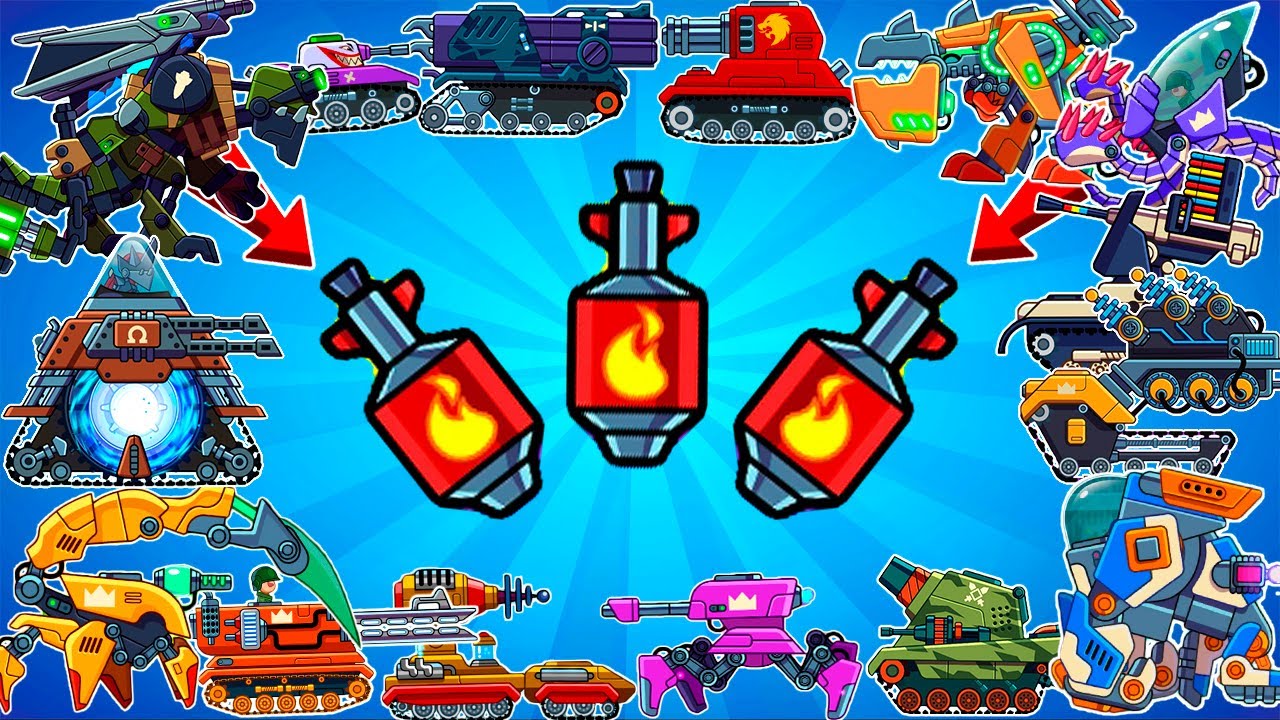 ALL 25 TANKS and NAPALM FIGHT BATTLES 1 vs 1 - Hills of Steel