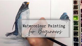 Penguin Watercolour Tutorial