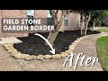 How to Install Fieldstone Garden Edging Free Standing stones