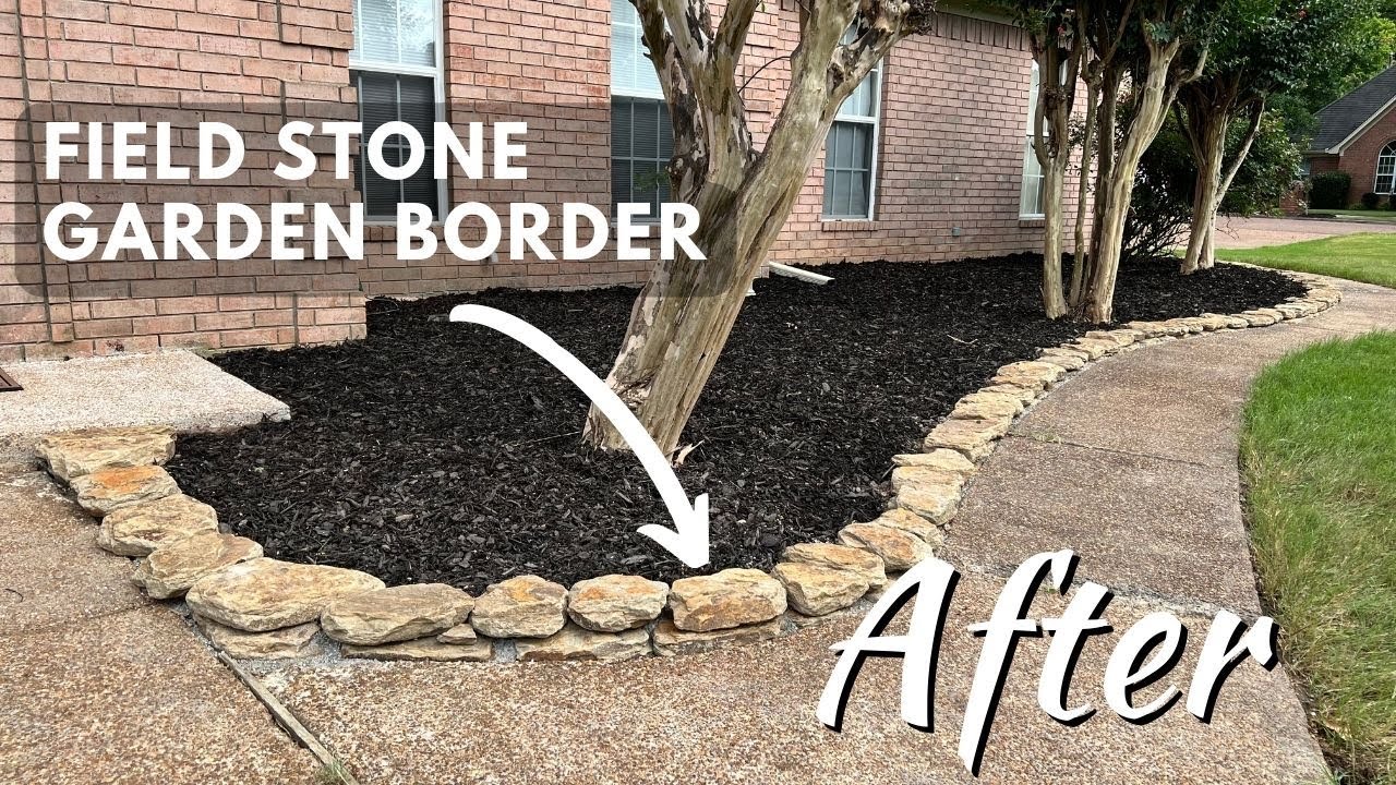 How To Install Fieldstone Garden Edging