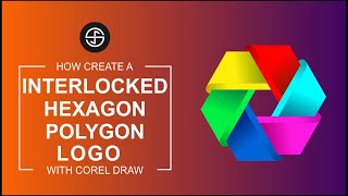 #25 Create a Interlocked 3D Hexagon Polygon Logo, Polygon Logo Design, Coreldraw Tutorial