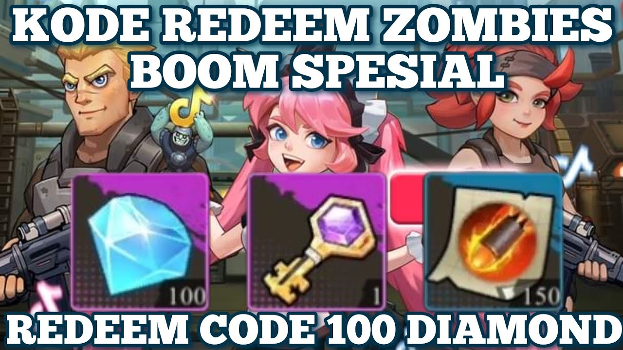 Kode Redeem Tiktok Zombies Boom Juli 2024 ! Gift Code Zombies Boom ...