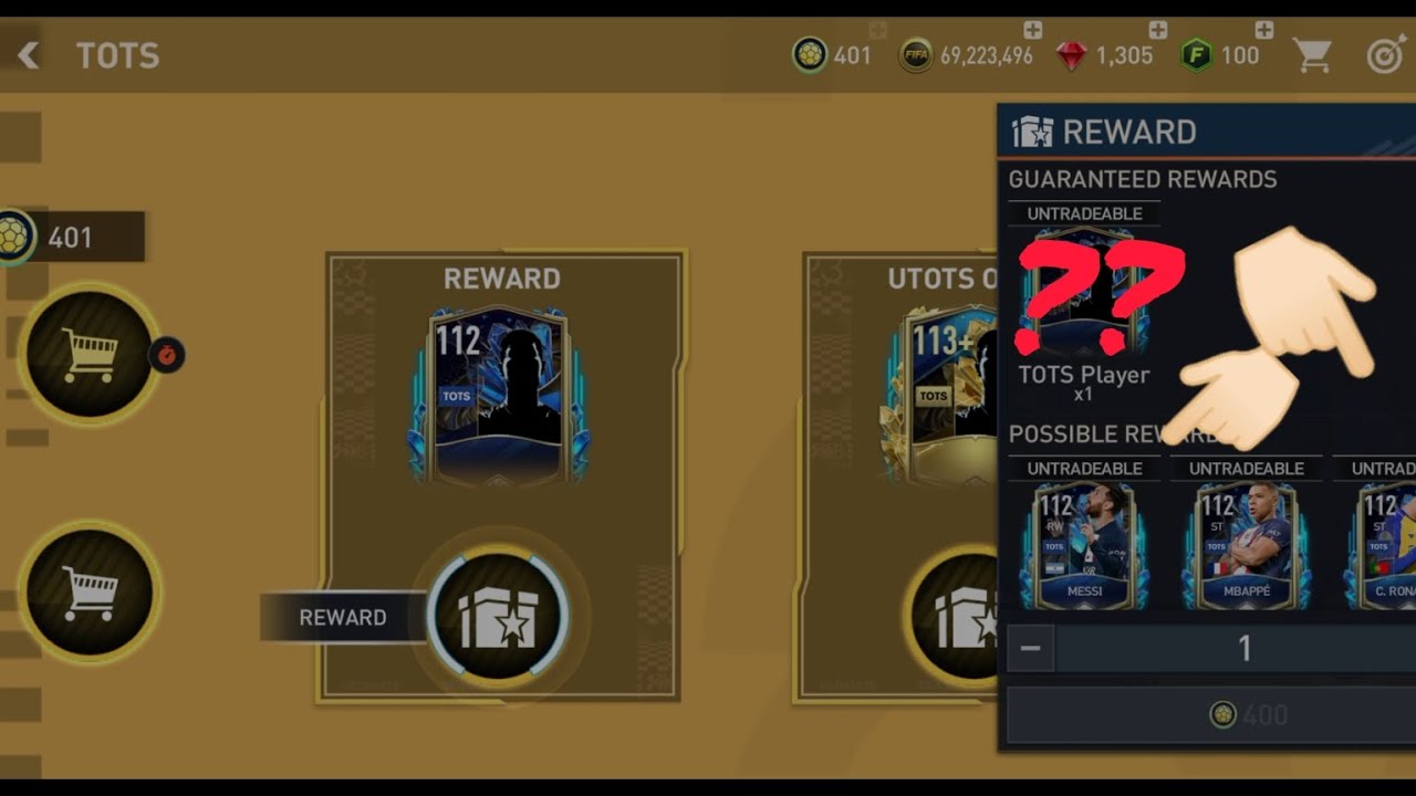 Claiming 112 OVR TOTS Player 🔥 UTOTS Token Player Exchange ! FIFA Mobile 23.