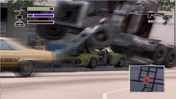 Driver 3 Funny Moments 18 Wheeler Anarchy Mode (PS2) Miami HD