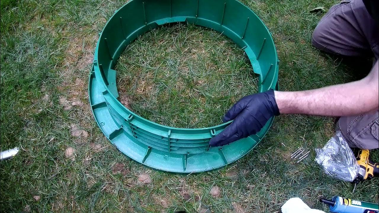Installing a septic tank riser kit YouTube
