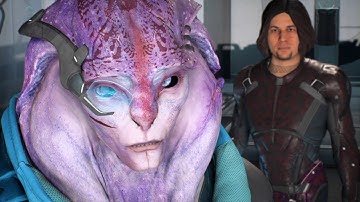 Mass Effect Andromeda: Jaal Romance, scene before meridian mission