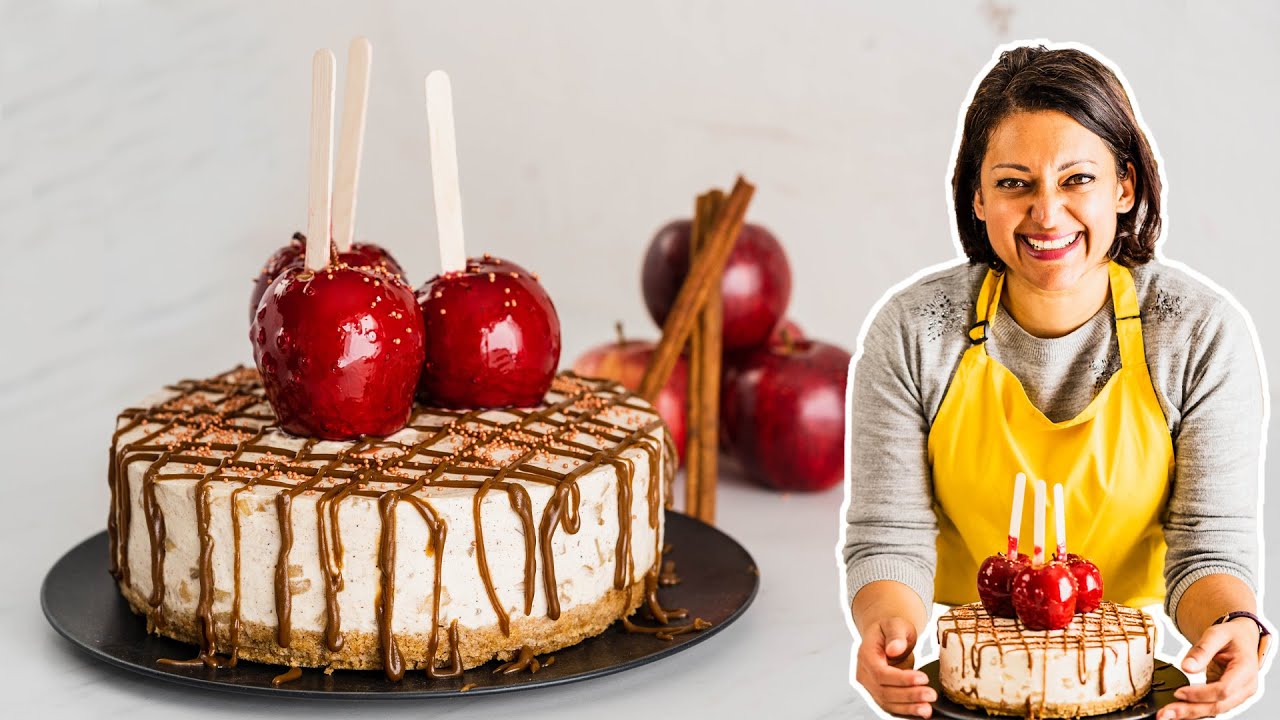 Making a Toffee Apple Cheesecake Recipe // NO BAKE Version YouTube