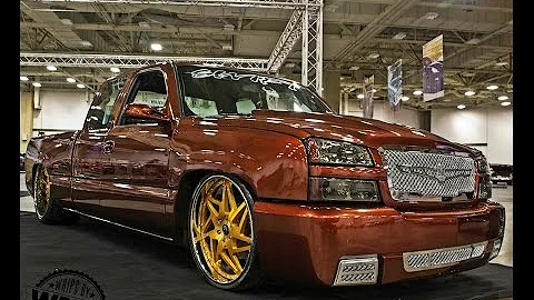 Forgiato Fest Dallas : Swift Silverado on 24x15 Brushed Gold Forgiatos
