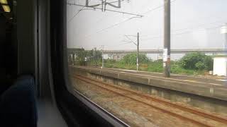 5431次加班區間快通過新市站窗景