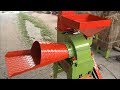 How to make poultry feed by mini chaff cutter machine
