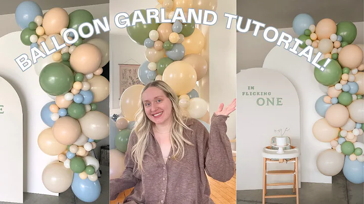 BALLOON GARLAND TUTORIAL || mix matched balloons + muted/neutral balloon colors