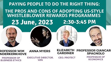 World Whistleblowers Day 2023 Webinar
