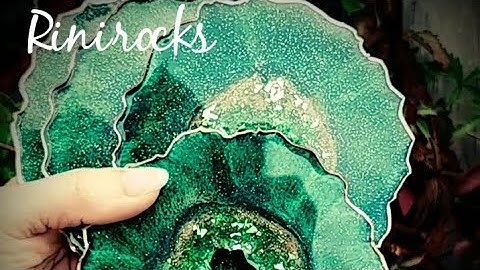 #31 - Emerald Dream - Resin Geode Coasters - Full Tutorial 😍♥️