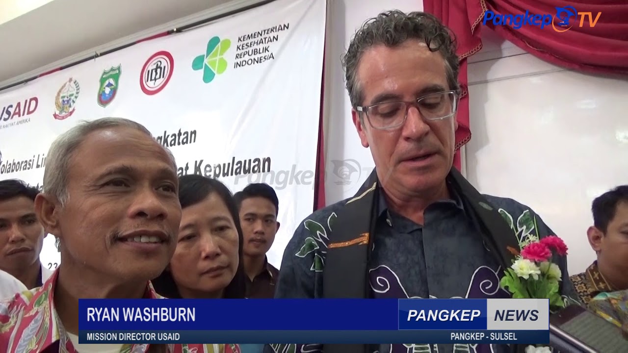 Kunjungan Direktur USAID di Indonesia Ryan Washburn, di Kabupaten Pangkep.