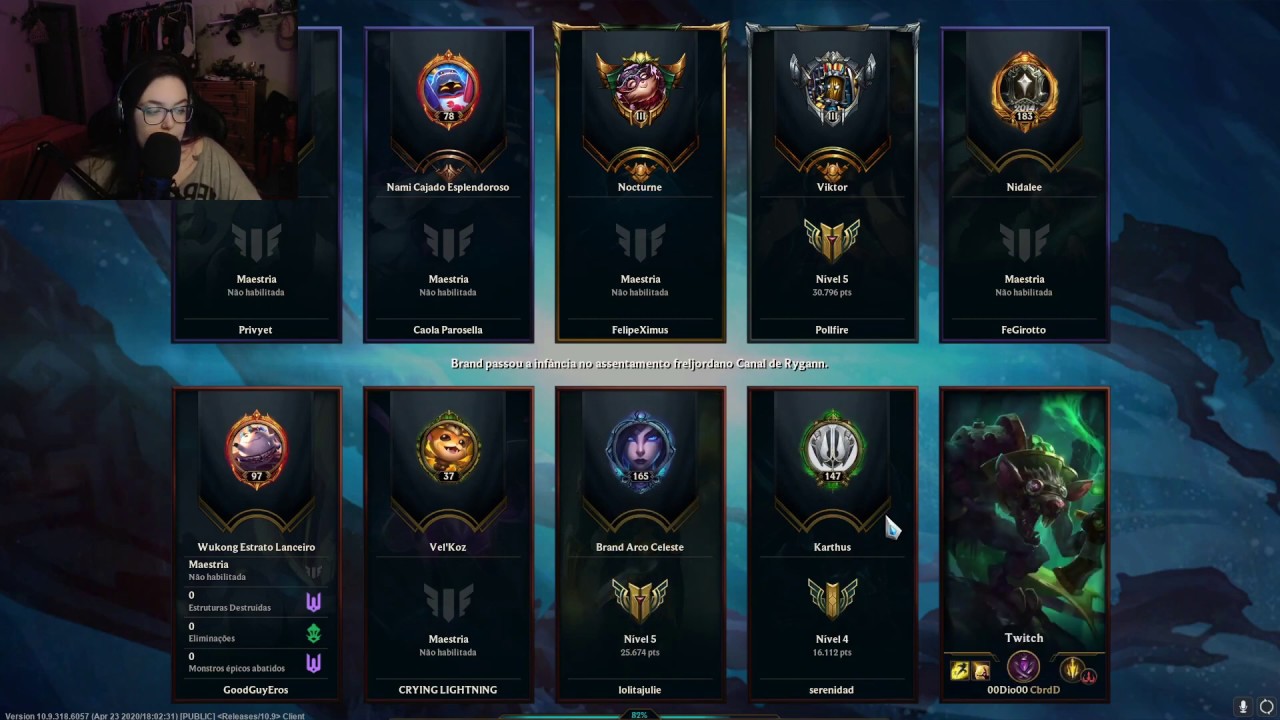 ASMR| Jogando LoL em Howling Abyss | Segunda do LoLzin #8 (Sussurros, Mascando Chiclete)